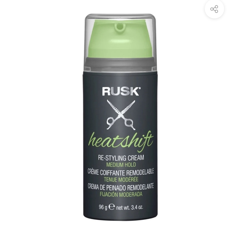 (NEW) Rusk, Heat Shift, Re-Styling Cream, Medium Hold, 3.4 fl oz